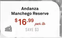 Standard Market Andanza Manchego Reserve offer