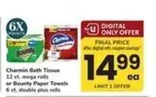 Safeway Charmin Bath Tissue or Bounty Paper Towels offer