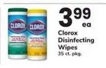 Safeway Clorox Disinfecting Wipes offer