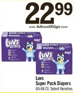 Price Chopper Luvs Super Pack Diapers offer
