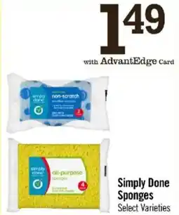Price Chopper Simply Done Sponges offer