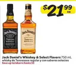Fresco y Más Jack Daniel's Whiskey & Select Flavors 750 mL offer