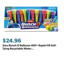 Sam's Club Zuru Bunch O Balloons 400+ Rapid-Fill Self-Tying Recyclable Water Balloons, 12 Stems offer