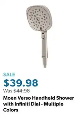 Sam's Club Moen Verso Handheld Shower with Infiniti Dial - Multiple Colors offer