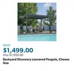 Sam's Club Backyard Discovery Louvered Pergola, Choose Size offer