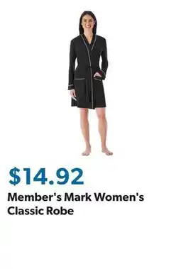 Sam's Club Member's Mark Women's Classic Robe offer