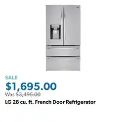 Sam's Club LG 28 cu. ft. French Door Refrigerator offer