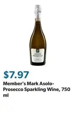 Sam's Club Member's Mark Asolo-Prosecco Sparkling Wine offer