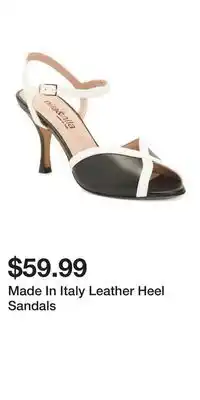 TJ Maxx Made In Italy Leather Heel Sandals offer