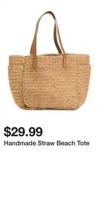 TJ Maxx Handmade Straw Beach Tote offer