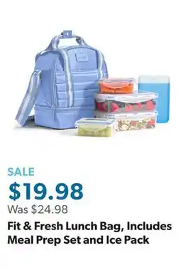 Sam's Club Fit & Fresh Lunch Bag, Includes Meal Prep Set and Ice Pack offer