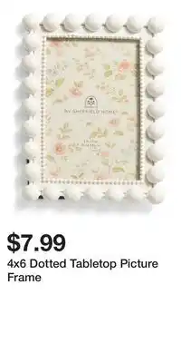 TJ Maxx 4x6 Dotted Tabletop Picture Frame offer