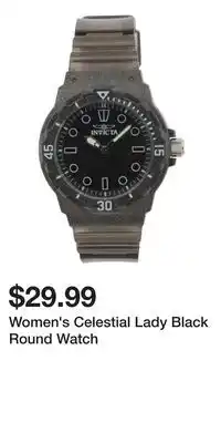 TJ Maxx Women's Celestial Lady Black Round Watch offer