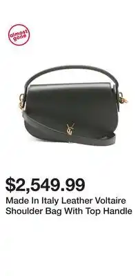 TJ Maxx Made In Italy Leather Voltaire Shoulder Bag With Top Handle offer