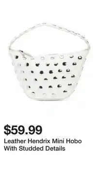 TJ Maxx Leather Hendrix Mini Hobo With Studded Details offer