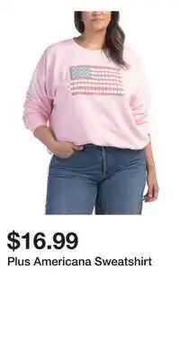 TJ Maxx Plus Americana Sweatshirt offer