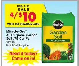 Ace Hardware Miracle-Gro All Purpose Garden Soil 75 Cu. Ft offer