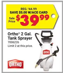 Ace Hardware Ortho 2 Gal. Tank Sprayer offer