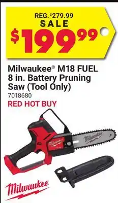 Ace Hardware Milwaukee M18 FUEL 8 in. Battery Pruning Saw (Tool Only) offer