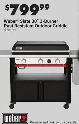 Ace Hardware Weber Slate 30 3-Burner Rust Resistant Outdoor Griddle offer