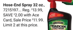 Ace Hardware Spectracide Hose-End Spray offer