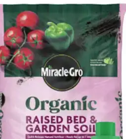 Ace Hardware Miracle-Gro Organic Raised Bed & Garden Soil, or Organic Liquid Plant Food offer