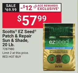 Ace Hardware Scotts EZ Seed Patch & Repair Sun & Shade, 20 Lb offer