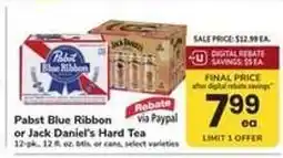 Safeway Pabst Blue Ribbon or Jack Daniel's Hard Tea offer
