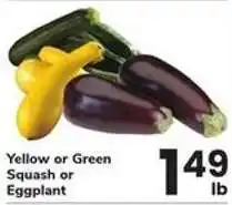 Safeway Yellow or Green Squash or Eggplant offer