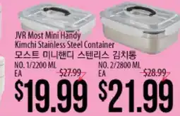 Hmart JVR Most Mini Handy Kimchi Stainless Steel Container offer