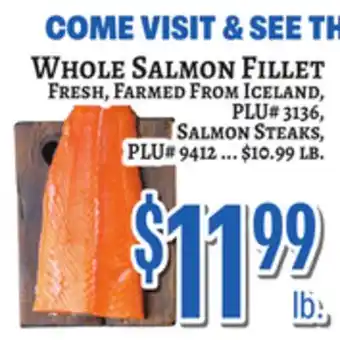 Trade Fair Supermarket WHOLE SALMON FILLET offer