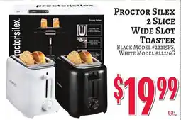 Trade Fair Supermarket Proctor Silex 2 Slice Wide Slot Toaster offer
