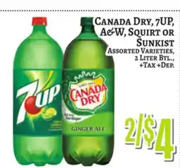 Trade Fair Supermarket CANADA DRY, 7UP, A&W, SQUIRT OR SUNKIST offer