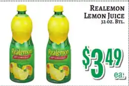 Trade Fair Supermarket Realemon Lemon Juice offer