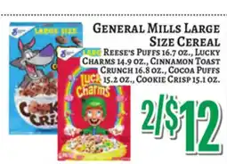 Trade Fair Supermarket GENERAL MILLS LARGE SIZE CEREAL offer