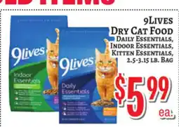 Trade Fair Supermarket 9LIVES DRY CAT FOOD offer