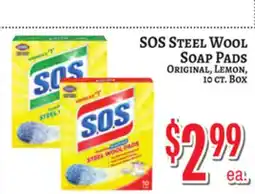 Trade Fair Supermarket SOS STEEL WOOL SOAP PADS offer