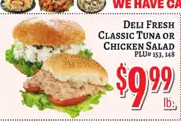 Trade Fair Supermarket DELI FRESH CLASSIC TUNA OR CHICKEN SALAD offer