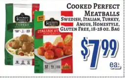 Trade Fair Supermarket Cooked Perfect Meatballs offer