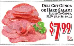 Trade Fair Supermarket Deli Cut Genoa OR Hard Salami offer