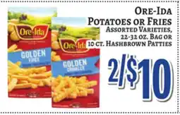 Trade Fair Supermarket Ore-Ida POTATOES OR FRIES offer
