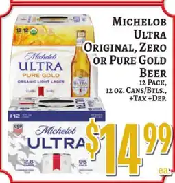 Trade Fair Supermarket Michelob Ultra Original, Zero or Pure Gold Beer offer