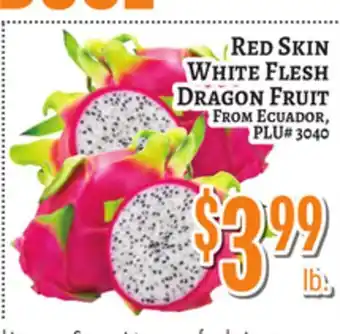 Trade Fair Supermarket RED SKIN WHITE FLESH DRAGON FRUIT offer