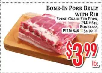 Trade Fair Supermarket BONE-IN PORK BELLY WITH RIB offer