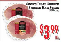 Trade Fair Supermarket Cook's Fully Cooked Smoked Ham Steak offer