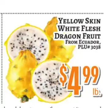 Trade Fair Supermarket YELLOW SKIN WHITE FLESH DRAGON FRUIT offer