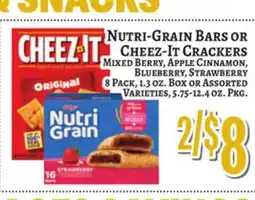 Trade Fair Supermarket NUTRI-GRAIN BARS OR CHEEZ-IT CRACKERS offer