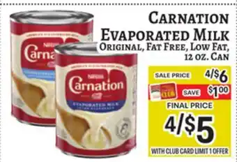 Trade Fair Supermarket CARNATION EVAPORATED MILK offer