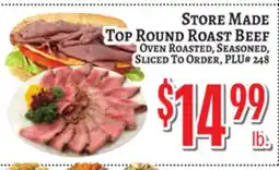 Trade Fair Supermarket STORE MADE Top Round Roast Beef offer