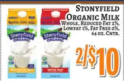 Trade Fair Supermarket Stonyfield Organic Milk offer